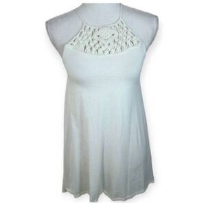 BILLABONG CREAM CROCHET TUNIC/TOP SZ.S EUC.